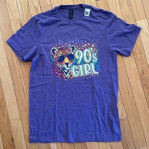 New 90s Girl Lisa Frank Style Tiger T Shirt
